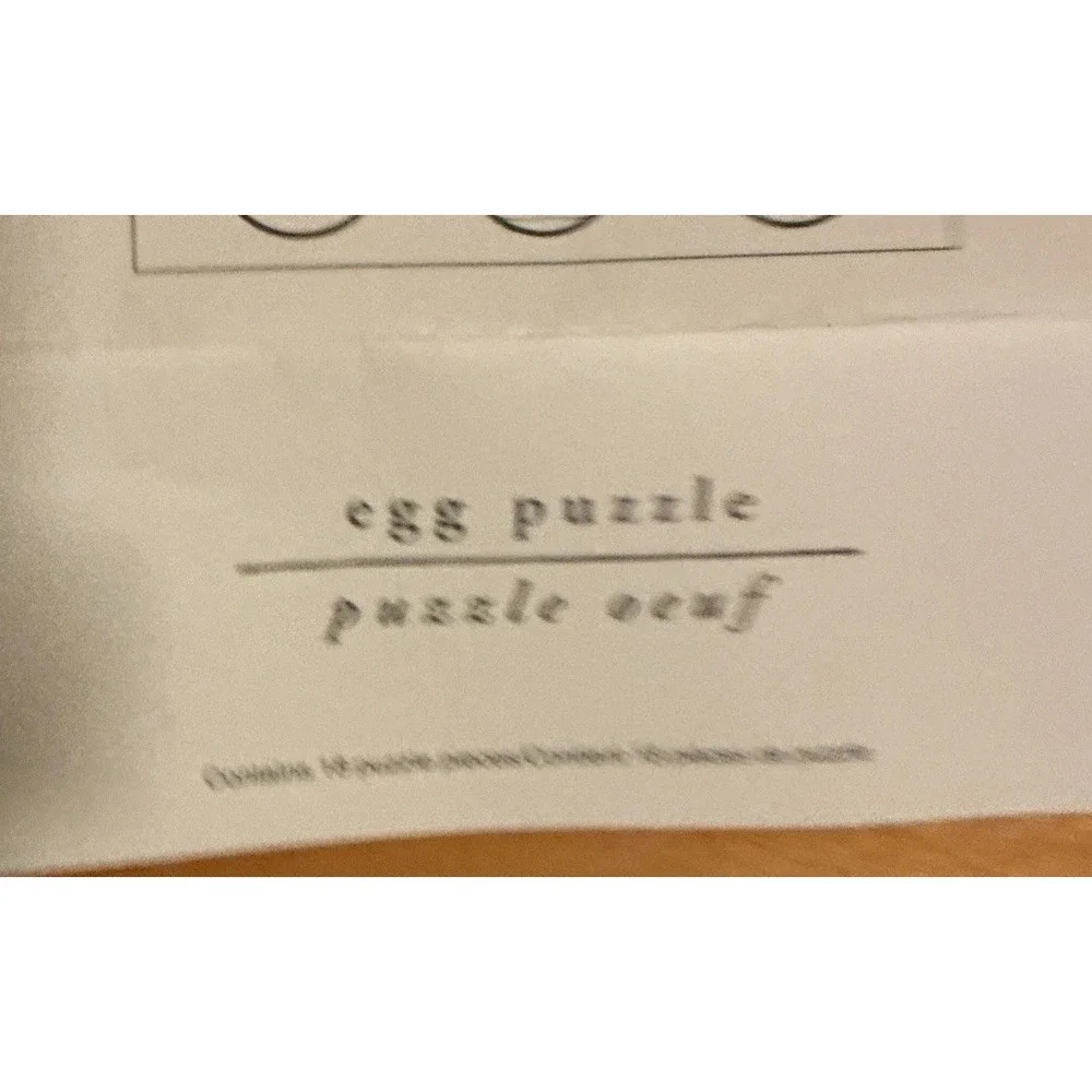Pier 1 Old Fashioned Wooden Egg Puzzle In A Wooden Box‎